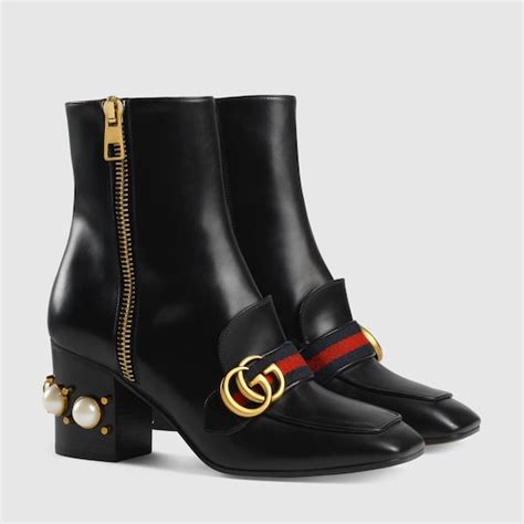 gucci orange flat boots - Gucci heeled ankle boots.